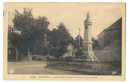 AUMONT AUBRAC  AVENUE DE LA GARE -LE MONUMENT - Aumont Aubrac