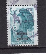 St Pierre & Miquelon--N°468-- 5.00 F Bleu-vet //Liberté De Gandon - Gebruikt