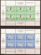 New Zealand 1968 Health, M/s, Mint No Hinge, Sc#B75a + B76a - Blocks & Kleinbögen