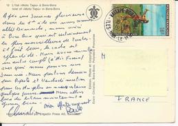 Vaitape-Bora-Bora Iles Sous Le Vent Timbre 94 Sur Cp 1974 - Lettres & Documents