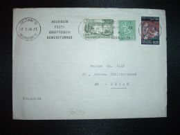 LETTRE Pour La FRANCE TP 0,25 + 0,10 + 0,05 OBL.MEC.2 2 66 HELSINKI 10 - Cartas & Documentos