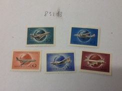 83213) RUSSIA 1958 AVIAZIONE CIVILE N.A 105-6-7-9-11-41 NUOVI - Unused Stamps