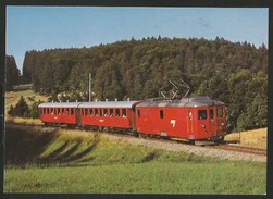 GLOVELIER JU Delémont Combe-Tabeillon Chemins De Fer Du Jura (CJ) - Delémont