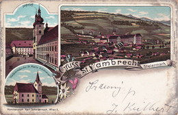 Gruss Aus St.Lambrecht. Litho 1899 - St. Lambrecht