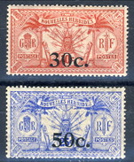 Nouvelles Hebrides 1924 N. 74 C. 30 Su C. 10 (MH) E N. 75 C. 50 Su C. 25 MNH Cat. € 39 - Gebraucht