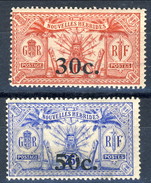 Nouvelles Hebrides 1924 N. 74 C. 30 Su C. 10 (MH) E N. 76 C. 50 Su C. 25 MNH Cat. € 11 - Oblitérés