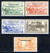 Nouvelles Hebrides Tasse 1957 Serie N. 36-40 MNH Cat. &euro; 25 - Postage Due