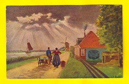 HONDENKAR MOLEN ATTELAGE DE CHIEN MOULIN VOITURE A CHIENS DOG DRAWN CART HONDEKAR Laitière Melkmeisje MARCHANDE 3342 - Venters