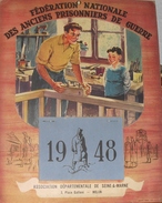 1948  -  Association 77 - Fédération Des Anciens Prisonniers De Guerre - Tamaño Grande : 1941-60