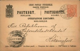 FINLANDE - Entier Postal Voyagé En 1894 - A Voir - L 5955 - Postal Stationery