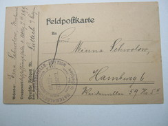 1918 , LÜTTICH  - Materialbeschaffungsstelle,   Carte Militaire - Deutsche Armee