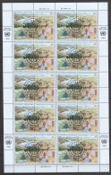 United Nations New York 1986 Mi 491-494 Canceled Complete Sheet - Used Stamps