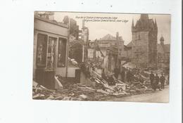 HERVE 12 PRES DE LIEGE (BELGIUM) RUE DE LA STATION . STATION STREET AT HERVE NEAR LIEGE  (RUINES GUERRE 1914 1918) - Herve