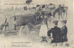 Delcampe - Cpa Alsace – Le Turco Qui A Tué 18 Uhlans ( Cachet Militaire 52e Régiment ) ( MI ) - Humor
