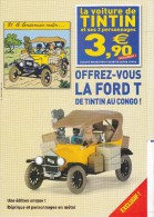 TINTIN : Dépliant  Editions Atlas - La Ford T De Tintin Au Congo - Dossiers De Presse