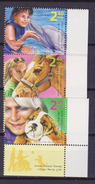 ISRAEL 3 STAMPS 2009 ANIMAL ASSISTED THERAPY DOG HORSE DOLPHIN FAUNA - Andere