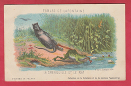 Fable De Jean De La Fontaine ...La Grenouille Et Le Rat - Illustré Par Gustave Dorè - Texte Au Verso - Märchen, Sagen & Legenden