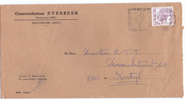 Omslag Enveloppe - Gemeente Everbeek - Stempel Geraardsbergen 1976 - Omslagen
