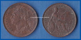 GREAT BRITAIN 1822  GEORGE IV  COPPER FARTHING  VERY GOOD - FINE  CONDITION - Other & Unclassified