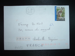 LETTRE Pour La FRANCE TP KANGOUROU S 1,30 OBL.MEC.29 JUL 2008 - Briefe U. Dokumente