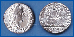 AUGUSTUS CAIUS LUCIUS SILVER DENARIUS  2 B.C. - 4 A.D. MINTED LUGDUNUM/LYON  VERY GOOD CONDITION PLEASE SEE SCAN - Die Julio-Claudische Dynastie (-27 / 69)