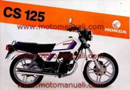 HONDA CS 125 Depliant Originale Genuine Brochure Prospekt - Motorräder