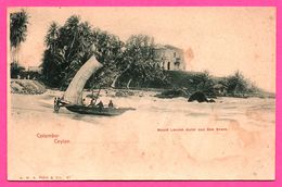 Colombo - Mount Lavinia Hotel And Sea Shore - Katamaran - Animée - A.W.A. PLÂTÉ & Co N° 47 - Sri Lanka (Ceylon)