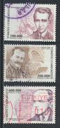 °°° TURCHIA TURKEY - Y&T N°3037/39/40 - 2002 °°° - Used Stamps