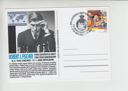 Robert Fischer Schach Chess Echecs Schachbrett Schachspiel Postal Card (sa094) - Schach