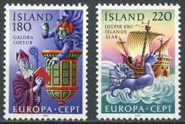Islandia  518/519 ** MNH. Foto Estandar. 1981 Europa - Unused Stamps