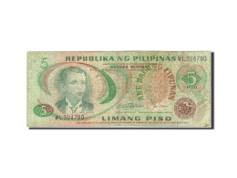 Billet, Philippines, 5 Piso, 1978, Undated, KM:160b, B - Filippine