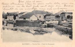 Ravières     89        Canal De Bourgogne. Vue  Du Port. Péniche         (voir Scan) - Autres & Non Classés