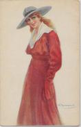 CPA BOMPARD Illustrateur Italien Italie écrite Femme Girl Woman - Nanni