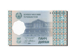 Billet, Tajikistan, 5 Diram, 1999, 1999, KM:11a, NEUF - Tajikistan