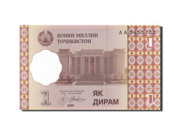 Billet, Tajikistan, 1 Diram, 1999, 1999, KM:10a, NEUF - Tagikistan