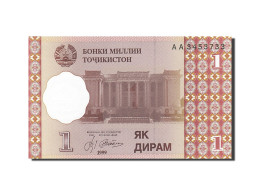 Billet, Tajikistan, 1 Diram, 1999, 1999, KM:10a, NEUF - Tayikistán