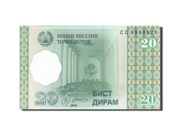 Billet, Tajikistan, 20 Diram, 1999, 1999, KM:12a, NEUF - Tadzjikistan