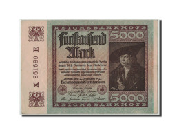 Billet, Allemagne, 5000 Mark, 1922, 1922-12-02, KM:81b, TTB - 5000 Mark