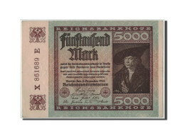 Billet, Allemagne, 5000 Mark, 1922, 1922-12-02, KM:81b, TTB - 5.000 Mark