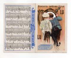 Chromo - Biscuits Lefèvre Utile - LU - Calendrier 1900 - Lu