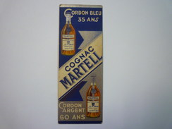 Joli  MARQUE-PAGES  " COGNAC  MARTELL "   - Marque-Pages