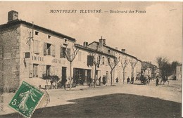 82 - Montpezat - Montpezat Illustré - Boulevard Des Fossés - Divisé - Circulé  - (G031) - Montpezat De Quercy