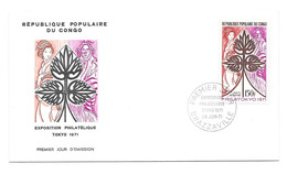 1er JOUR  CONGO  EXPOSITION PHILATELIQUE TOKYO 1971 - FDC