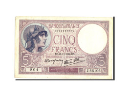 Billet, France, 5 Francs, 5 F 1917-1940 ''Violet'', 1940, 1940-11-28, TTB+ - 5 F 1917-1940 ''Violet''