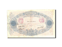 Billet, France, 500 Francs, 500 F 1888-1940 ''Bleu Et Rose'', 1937, 1937-06-10 - 500 F 1888-1940 ''Bleu Et Rose''