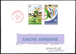 ARGELIA 2010 Rare Circulated Cover Imperforated Sheet Cut Stamps World Cup Football South Africa Fußball Südafrika - - 2010 – Afrique Du Sud