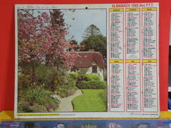 Calendrier > Maison Fleurie En Anjou - L'Enfant Et Le Chien - Almanach Des P.T.T. 1985 Vendu En état - Big : 1981-90