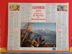 Calendrier > Service Du Nettoiement - Almanach Des P.T.T. 1973 - Vendu En état ( Carton Uniquement ) - Grand Format : 1971-80