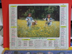 Calendrier > La Belle Vie - Joies De La Campagne - Almanach Des P.T.T. 1987 - Vendu En état - Big : 1981-90