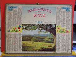 Calendrier > Vallée De Lanne, Bardus Basse Pyrénées - Almanach Des P.T.T. 1970 - Vendu En état Carton Uniquement - Grand Format : 1961-70